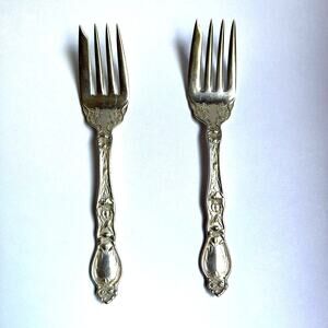 Antique Wallingford 1906 ADAMS - CHEROKEE ROSE Desert Forks, Set of Two